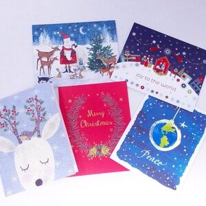 💙3/$30💙 10PC Papyrus Variety Christmas Cards, Envelopes, Seals (2 x Each)